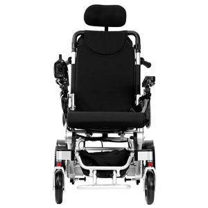 Nueva silla de ruedas eléctrica de viaje, silla de ruedas eléctrica con respaldo portátil motorizado plegable Automático para Ancianos médicos - Product Image 4