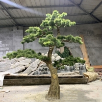 Projet de paysage extérieur intérieur personnalisé grand tronc plantes artificielles vieux pin Faux saule faux érable pour la décoration