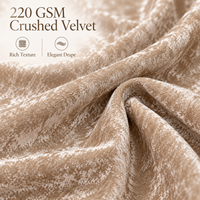 Nappe en velours écrasé champagne 220 GSM, linge de table de luxe pour banquets, décoration de mariage et de fêtes