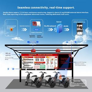 Caméra <span class=keywords><strong>de</strong></span> sécurité intelligente AI Feu ouvert Détection <span class=keywords><strong>de</strong></span> fumée Reconnaissance <span class=keywords><strong>de</strong></span> flamme Alarme vocale Caméra extérieure <span class=keywords><strong>Wifi</strong></span> sans fil - Product Image 3