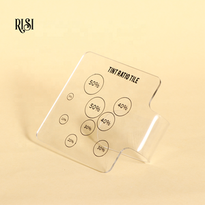 Paleta Profesional de Acrílico Cuadrada <span class=keywords><strong>RISI</strong></span> para Mezclar Tintes de Cejas y Pestañas con Tabla de Proporciones para Tinte de Cejas - Product Image 6