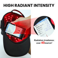 Cappello per Terapia a Luce Rossa Wireless Ricaricabile a Prezzo di Fabbrica, Cappello LED per Terapia a Luce Infrarossa