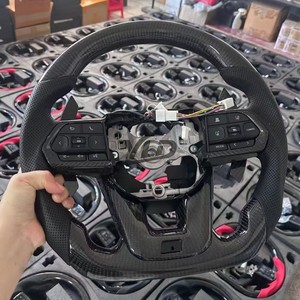 Volant en fibre de carbone véritable noir style GR pour Toyota Land Cruiser LC200 LC76 LC79 LC70 Prado, mise à niveau LC300 - Product Image 3