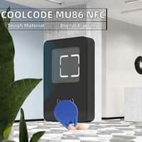 Coolcode MU86 sistem kontrol akses RS485 Wiegand Ethernet kode QR pembaca NFC Barcode Scanner 2D 13.56MHz ABS pengontrol akses