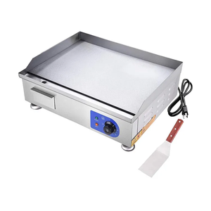 Commercial Outdoor Stainless Steel Electric Griddle Grill Plate With 1000-3000W High Temperature Frying For Restaurant Home Use