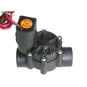 Válvula Solenoide Z&W DC 12V con Cuerpo de Plástico para Control de Flujo de Agua en Riego y Tratamiento de Agua - Product Image 1