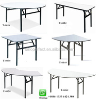 Table de banquet pliante en demi-lune Sinoperfect, mobilier pour mariage, restaurant, hôtel, fête, table de banquet pliante pour mariage