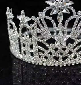 Couronne d'étoile Diadème Reine Rhinestone Couronne de reconstitution historique - Product Image 3