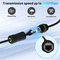 Adaptador Ethernet para Starlink Mini Gen3 V3, Conector Rectangular para Antena Starlink, Convertidor de Internet RJ45, Conector Impermeable IP68
