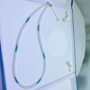 Collar de Perlas de Agua Dulce de Estilo Retro de Zhuji, Collar Versátil con Perlas de 4-5 mm, Estilo Aurora para el Verano, Nuevo Producto con Estilo Religioso - Product Image 1
