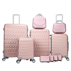 2024 nouveaux ensembles de bagages ABS + PC valise à roulettes 3 pièces valise à roulettes universelle 20 pouces hommes et femmes bagages de voyage