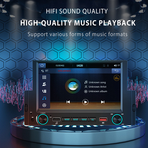 Radio para Auto Podofo 1 Din de 6.2'' con CarPlay Cableado, Android Auto, Pantalla Táctil Capacitiva Basada en Linux, Reproductor MP5, Bluetooth, FM, USB y Carga Rápida - Product Image 5