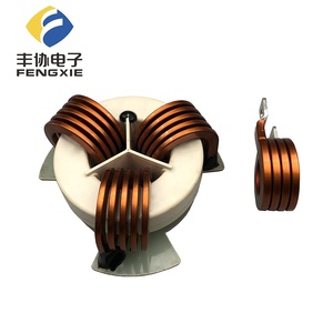 Bobina <span class=keywords><strong>de</strong></span> <span class=keywords><strong>alambre</strong></span> <span class=keywords><strong>de</strong></span> cobre plano Toroidal <span class=keywords><strong>de</strong></span> alta corriente, Inductor trifásico, modo común - Product Image 5