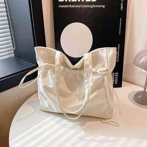 Nouveau style de sac fourre-tout en toile pour l'épicerie avec pochette sacs fourre-tout en coton avec logo imprimé personnalisé - Product Image 3