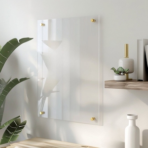 45x60 cm 4mm dày rõ ràng kính cường lực khô xóa bảng viết với standoffs đánh dấu tẩy khay bút cho văn phòng nhà - Product Image 3