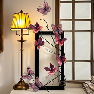 Simulated <strong>butterfly</strong> Flower Ornament for the Living Room Table, Guesthouse, <strong>Caf</strong>&eacute;, Flower Arrangement - Product Image 1