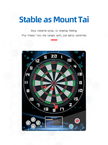 Máquina de dardos electrónica de punta blanda YULONG para colgar en la pared para uso doméstico de diseño minimalista con monitor de 7 "directamente de fábrica - Product Image 6