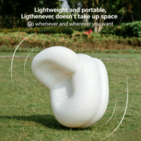 Canapé gonflable pour une personne, siège gonflable portable en PVC écologique, chaise gonflable de loisirs pour pique-nique en plein air