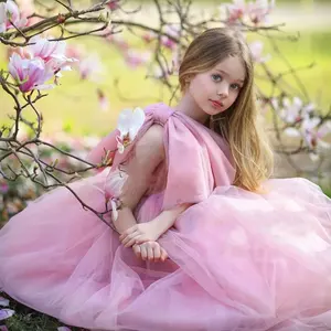 <span class=keywords><strong>Vestidos</strong></span> de niña de las flores tul suave <span class=keywords><strong>2023</strong></span> personalizado un hombro esponjoso <span class=keywords><strong>Primera</strong></span> Comunión cumpleaños boda fiesta <span class=keywords><strong>vestidos</strong></span> ropa Formal - Product Image 3