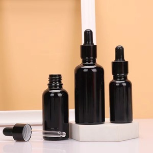 Botella de Vidrio Esmerilado Negro Mate para Aceites Esenciales de 5ml, 10ml, 15ml, 20ml, 30ml, 50ml y 100ml con Pipeta de Vidrio - Product Image 6