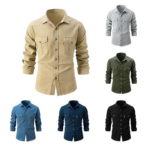 เสื้อคาร์โก้ผู้ชายทนทานเชื่อถือได้ชุดอเนกประสงค์ใส่สบายใช้งานได้กลางแจ้งใช้ในอุตสาหกรรมป้องกันรอยยับไม่เป็นขน - Product Image 5