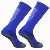 Chaussettes de sport à compression personnalisées SHANXIN avec logo, en spandex/nylon/coton, tricotées, antidérapantes, respirantes, à séchage rapide, pour le football