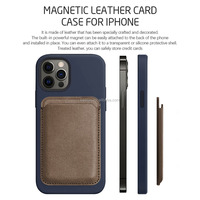 Vente en gros PU cuir ID personnalisé porte-carte de crédit pochette sac Mganet portefeuille pour iPhone 12 13