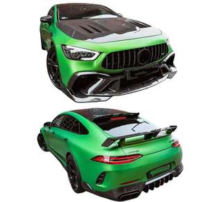 Kit carrosserie en fibre de carbone sèche de style LD pour <span class=keywords><strong>Mercedes</strong></span>-Benz GT63S X290, lèvre avant en fibre de carbone, jupe latérale, diffuseur arrière, spoiler, capot, kit carrosserie - Product Image 1