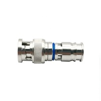 Connecteur RF Coaxial en laiton pour vidéosurveillance, connecteur mâle de 5mm, RG6, BNC