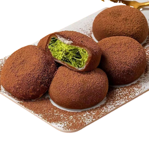 Mochi de Lujo al Estilo Dubái, Mochi Cubierto de Chocolate y Mermelada de Pistacho, Bola de Arroz Glutinoso - Product Image 2