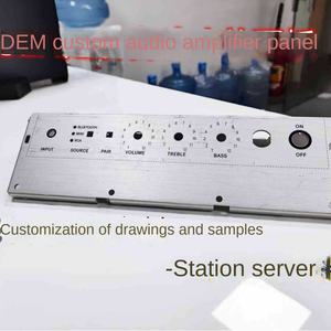 Panneau en alliage d'aluminium brossé de haute qualité pour appareils électroménagers, équipements audio, plaque signalétique personnalisée, fabrication de tôles - Product Image 3