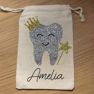 Natural Drawstring Cotton Medicine Storage <strong>Bags</strong> for Dentistry &amp; <strong>Tooth</strong> <strong>Fairy</strong> <strong>Bag</strong> Children's First <strong>Tooth</strong> Keepsake Gift - Product Image 5