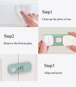 子供用安全キャビネットロック引き出しドアロック赤ちゃん用アンチピンチハンド対面ドアロックキャビネットドアロック安全ロックチャイルドロック - Product Image 4