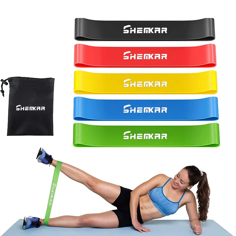 LOGOTIPO personalizado Fitness Rubber Elastic Bands Gym Workout Equipment Training Exercício loop bands resistance