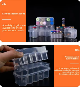 Caja para viales de 10 ml, caja para polvo liofilizado, vacuna para mascotas de PP con tapa, caja de embalaje transparente de plástico, venta al por mayor - Product Image 6