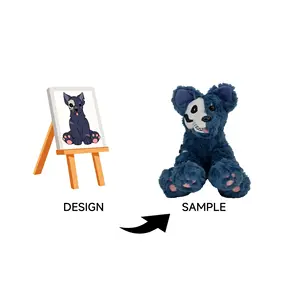 CE CPC OEM ODM Service Custom Cute Plush Dog Skeleton Wolf Custom Toys Stuffed Warmies Animals Mascot Cute Gift For Children