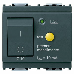 สวิตช์สีเทา MTDiff 1P+N C10 10mA พร้อมปุ่มทดสอบเพื่อความปลอดภัยทางไฟฟ้า - Product Image 1