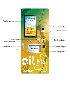 YISO 24H Unattended Smart Robotic Oil Vending Machine With Integrated Auto Packing System for Hospital, 100 ml With Multiple Pay - Product Image 2