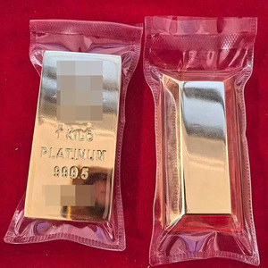 Venta al por mayor 1 <span class=keywords><strong>Kilo</strong></span> Platinum Bar Prop Aleación <span class=keywords><strong>de</strong></span> zinc Lingote <span class=keywords><strong>de</strong></span> oro Lingote <span class=keywords><strong>de</strong></span> plata para exhibición y decoraciones temáticas - Product Image 5