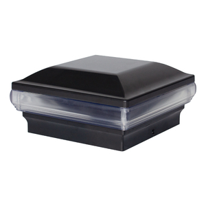 Tapa de poste negra de vinilo para valla, plástico, para paisajismo, eléctrica, LED 12V, IP44, impermeable, bajo voltaje, certificada CE - Product Image 3