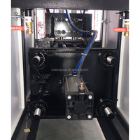 Máquina Sopladora de Botellas PET Semiautomática de 2 Cavidades, Económica, con PLC y Motor de Alta Presión
