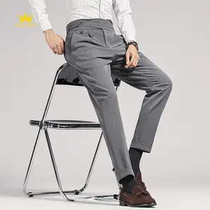 Pantalones de traje de hombre de tendencia de moda, modifica el cuerpo, la tela es para la piel suave y agradable, admite personalización