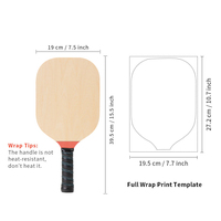 PYD Life Neues benutzer definiertes OEM-Pickleball-Paddel aus Holz Doppelseitiges personal isiertes Sublimations-Pickleball-Paddel