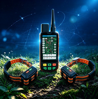Traceur GPS professionnel pour chien Eseek à double mode : transmission VHF 15 km + navigation GNSS et capacité de connexion multi-appareils portables