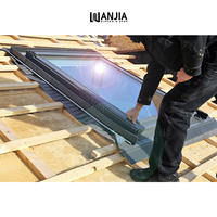 Fenêtres en aluminium à ouverture supérieure pour maisons résidentielles, fenêtres de toit à double vitrage, puits de lumière insonorisés sur mesure
