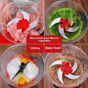 Hachoir manuel multifonctionnel pour légumes rouges, aliments pour bébés et viande - Product Image 2