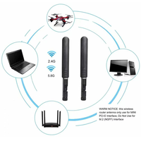 Antenne sans fil externe double bande 2,4G 5G à prix d'usine, omnidirectionnelle, routeur 4G 5G haute performance pour les applications Wifi RF