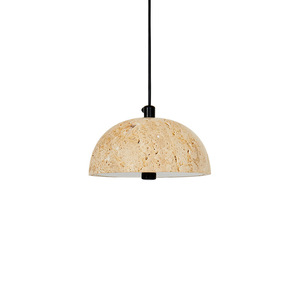 Japanese Wabi-Sabi Style Yellow Travertine <b>Dining</b> Room Chandelier Nordic Retro Designer Bedroom Bar Lamp & Bedside Table Lamp - Product Image 5