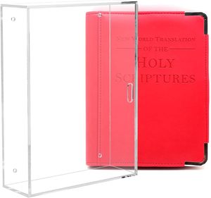 Hiện đại Acrylic rõ ràng Kinh Thánh hiển thị trường hợp tường mountable dọc ngang tổ chức hộp với cửa trượt cho kệ trưng bày cũ - Product Image 4