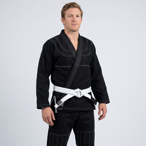 Kimono de BJJ de Primera Calidad, 100% Algodón, Uniforme Duradero para Artes Marciales con Cinturón Blanco, Resistente a la Encogimiento y Transpirable - Product Image 1